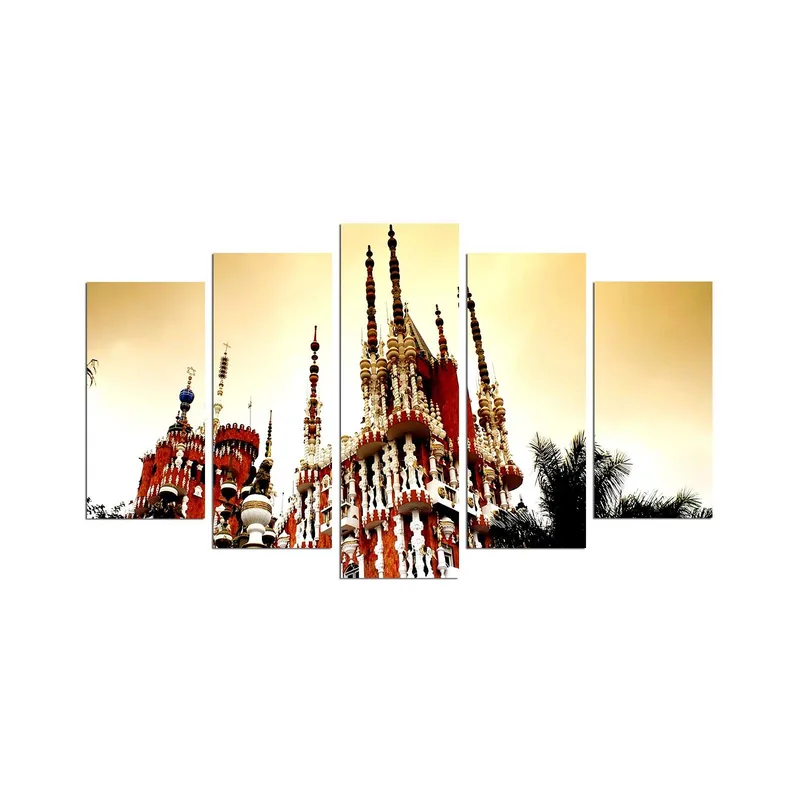 Koristeellinen MDF-maalaus 5-os 20x60 cm, Monivärinen