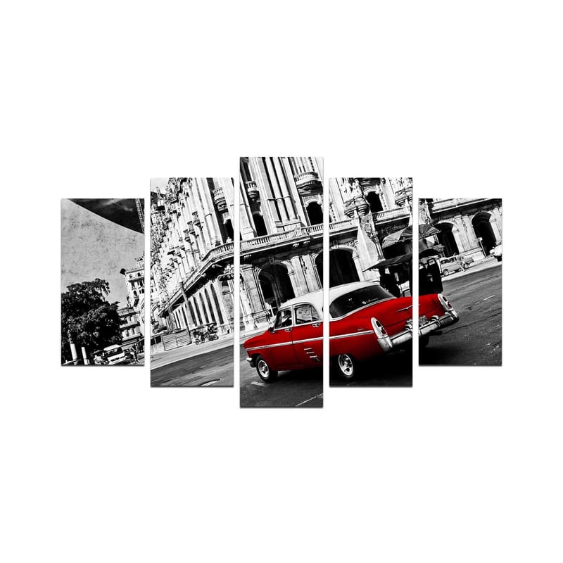 Koristeellinen MDF-maalaus 5-os 20x60 cm, Monivärinen