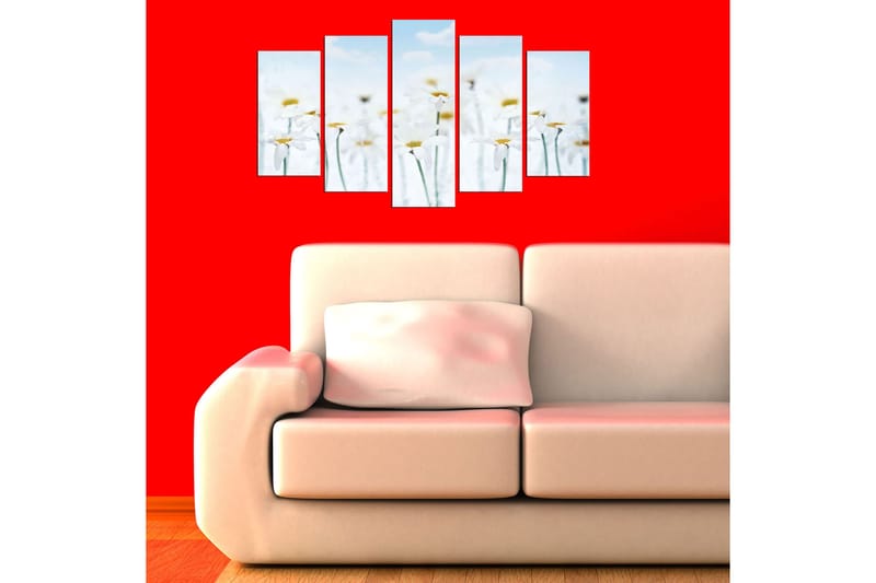 Koristeellinen MDF-maalaus 5-os 20x60 cm, Monivärinen