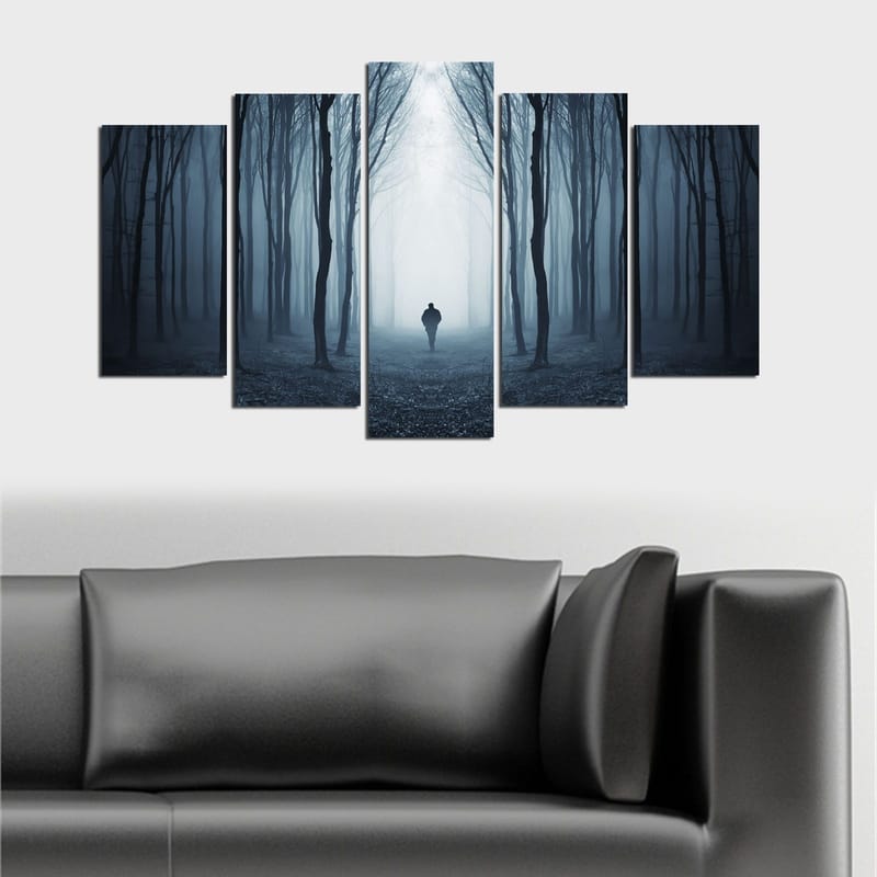 Koristeellinen MDF-maalaus 5-os 20x60 cm - Monivärinen - Sisustustuotteet - Taulu & taide - Canvas-taulu