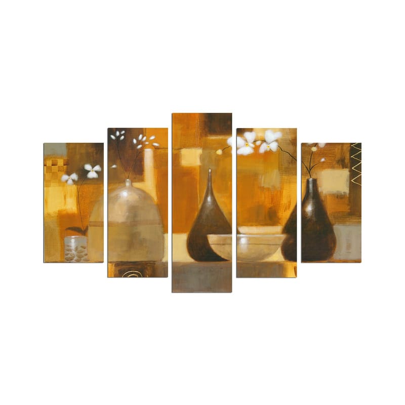 Koristeellinen MDF-maalaus 5-os 20x60 cm, Monivärinen