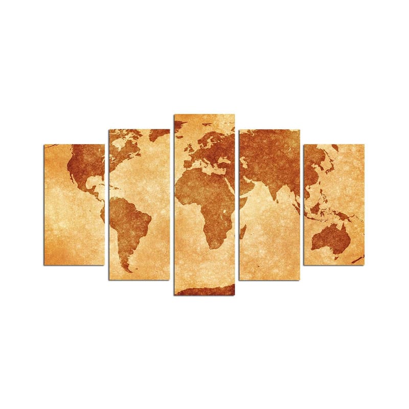 Koristeellinen MDF-maalaus 5-os 20x60 cm, Monivärinen