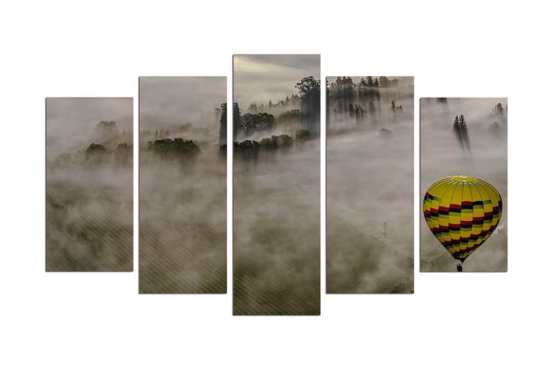 Koristeellinen MDF-maalaus 5-os 20x60 cm, Monivärinen