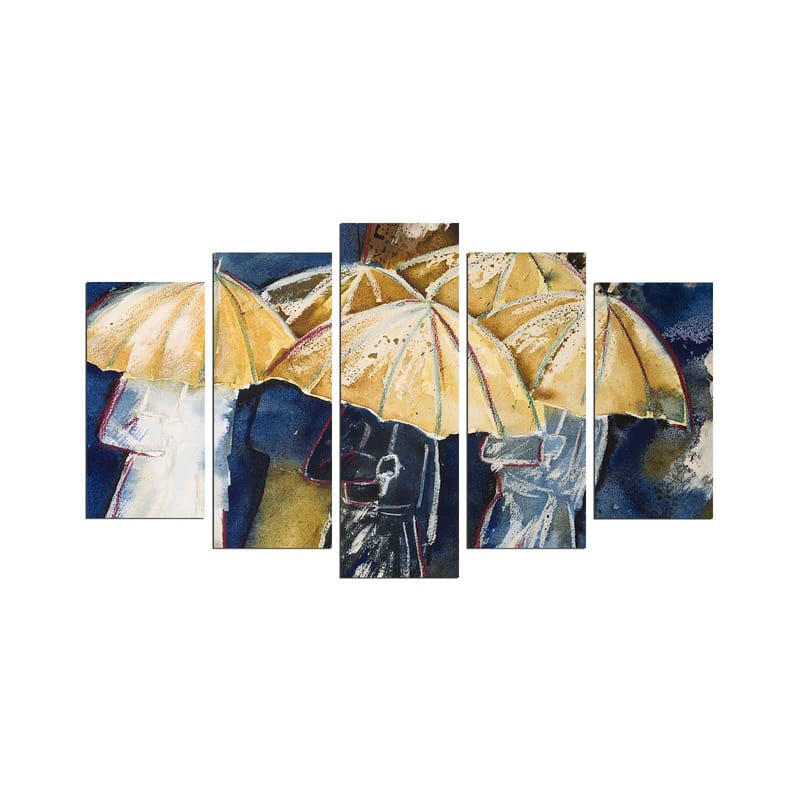 Koristeellinen MDF-maalaus 5-os 20x60 cm, Monivärinen