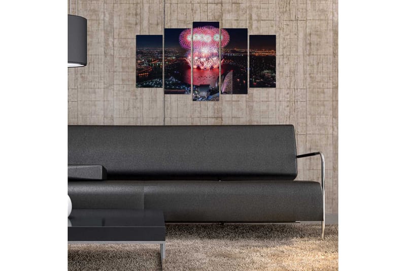 Koristeellinen MDF-maalaus 5-os 20x60 cm, Monivärinen