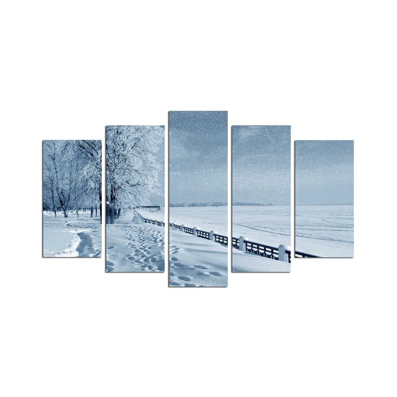 Koristeellinen MDF-maalaus 5-os 20x60 cm, Monivärinen