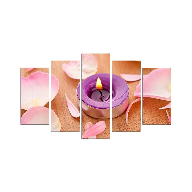 Koristeellinen MDF-maalaus 5-os 20x60 cm, Monivärinen