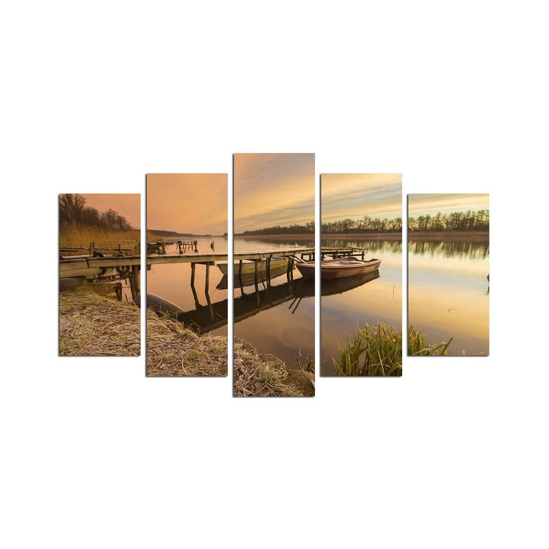 Koristeellinen MDF-maalaus 5-os 20x60 cm, Monivärinen