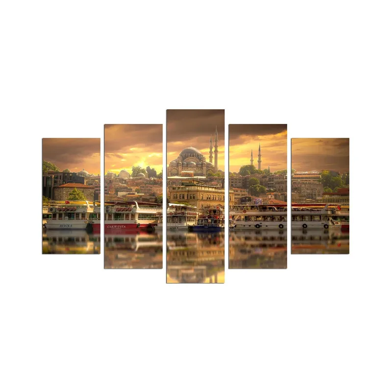 Koristeellinen MDF-maalaus 5-os 20x60 cm, Monivärinen