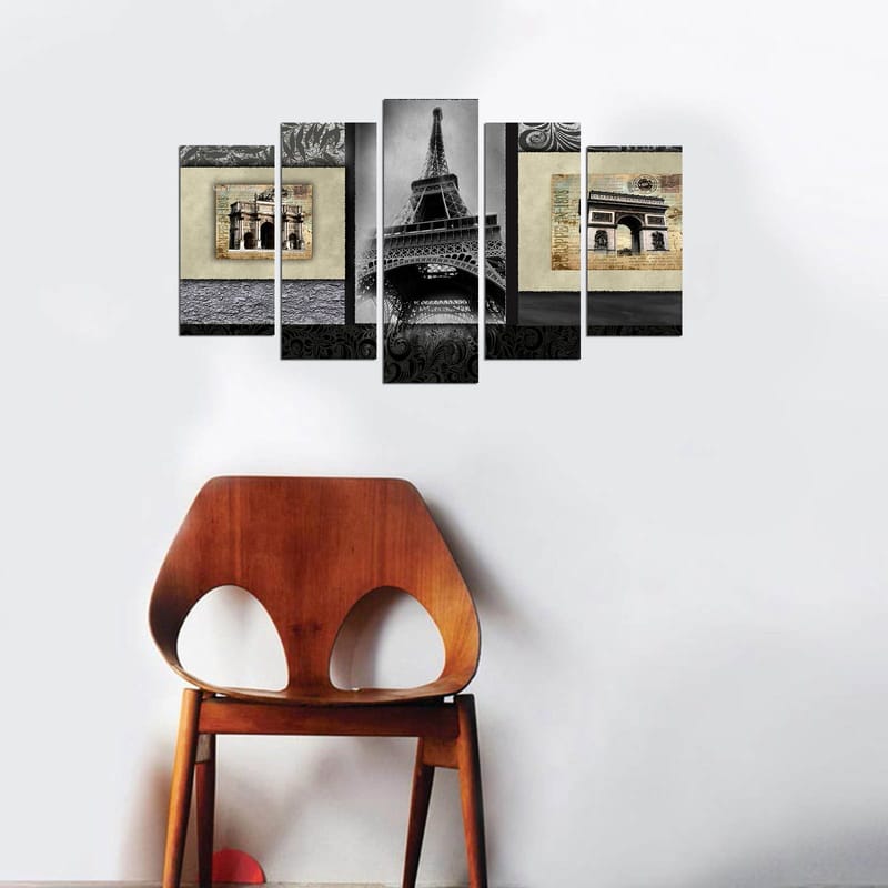 Koristeellinen MDF-maalaus 5-os 20x60 cm - Monivärinen - Sisustustuotteet - Taulu & taide - Canvas-taulu