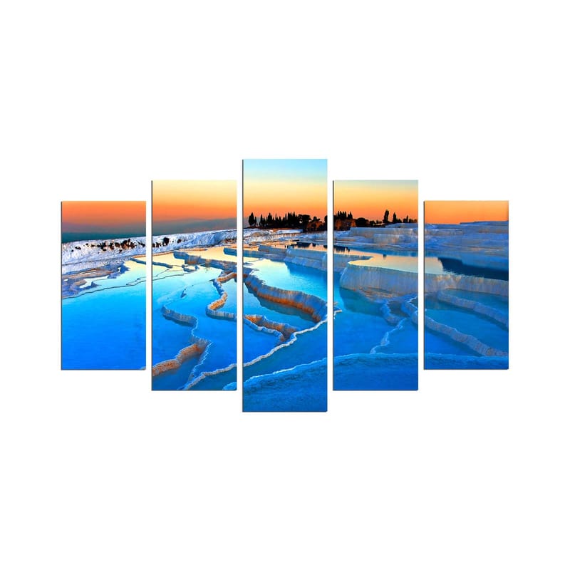 Koristeellinen MDF-maalaus 5-os 20x60 cm, Monivärinen