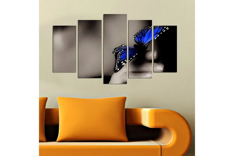 Koristeellinen MDF-maalaus 5-os 20x60 cm - Monivärinen - Sisustustuotteet - Taulu & taide - Canvas-taulu