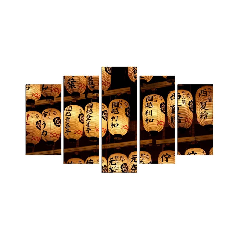 Koristeellinen MDF-maalaus 5-os 20x60 cm, Monivärinen