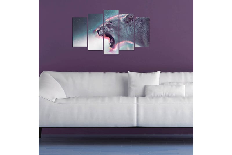 Koristeellinen MDF-maalaus 5-os 20x60 cm - Monivärinen - Sisustustuotteet - Taulu & taide - Canvas-taulu