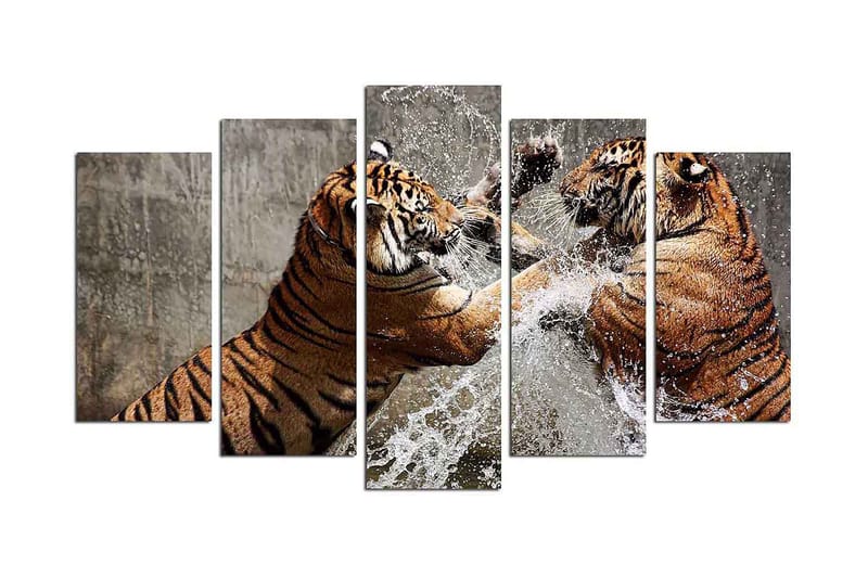 Koristeellinen MDF-maalaus 5-os 20x60 cm, Monivärinen