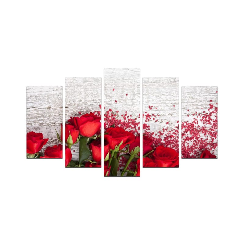 Koristeellinen MDF-maalaus 5-os 20x60 cm, Monivärinen