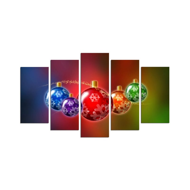 Koristeellinen MDF-maalaus 5-os 20x60 cm, Monivärinen