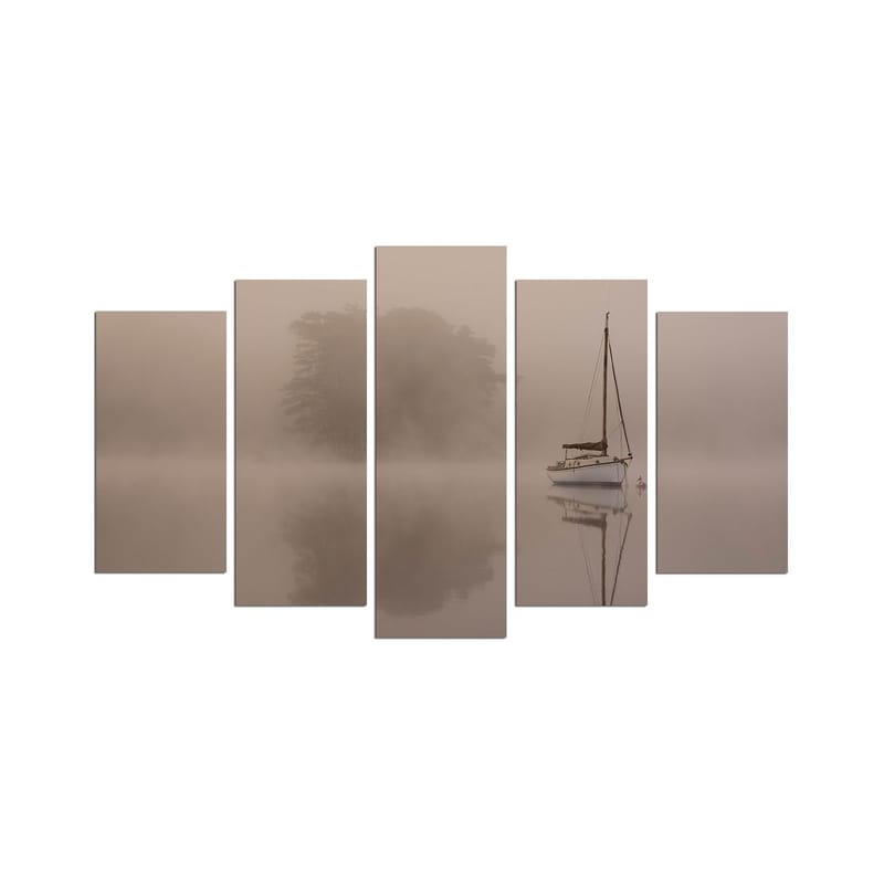 Koristeellinen MDF-maalaus 5-os 20x60 cm, Monivärinen