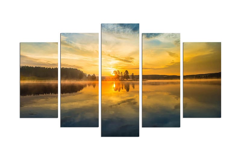 Koristeellinen MDF-maalaus 5-os 20x60 cm, Monivärinen