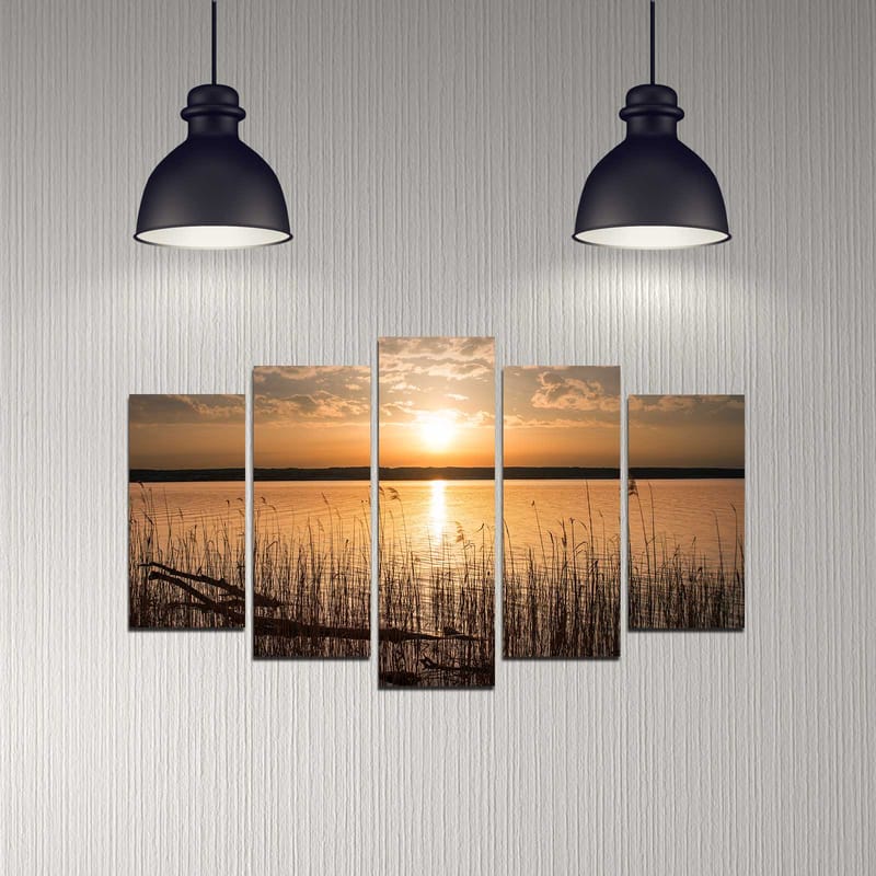 Koristeellinen MDF-maalaus 5-os 20x60 cm - Monivärinen - Sisustustuotteet - Taulu & taide - Canvas-taulu