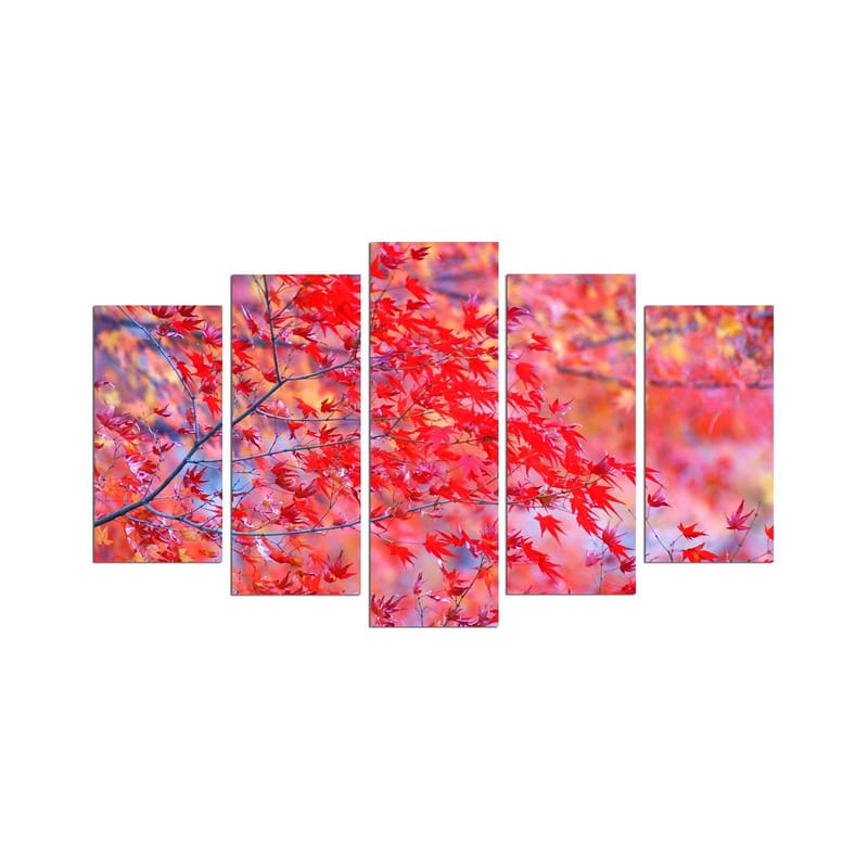 Koristeellinen MDF-maalaus 5-os 20x60 cm, Monivärinen