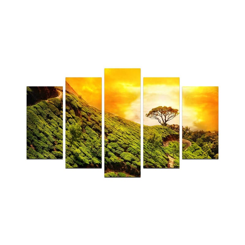 Koristeellinen MDF-maalaus 5-os 20x60 cm, Monivärinen