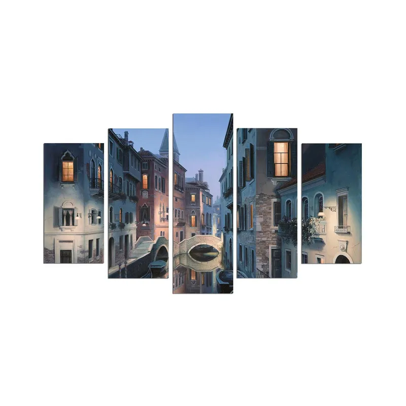 Koristeellinen MDF-maalaus 5-os 20x60 cm, Monivärinen