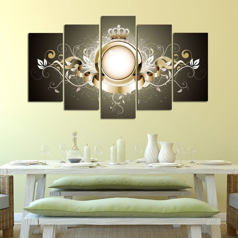 Koristeellinen MDF-maalaus 5-os 20x60 cm - Monivärinen - Sisustustuotteet - Taulu & taide - Canvas-taulu