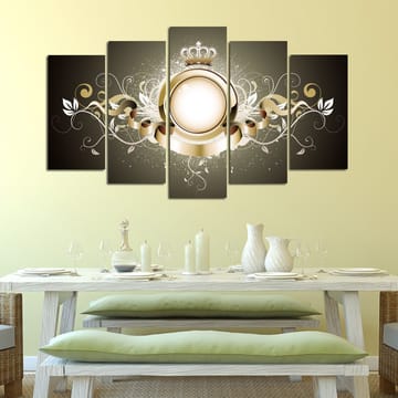 Koristeellinen MDF-maalaus 5-os 20x60 cm - Monivärinen - Sisustustuotteet - Taulu & taide - Canvas-taulu