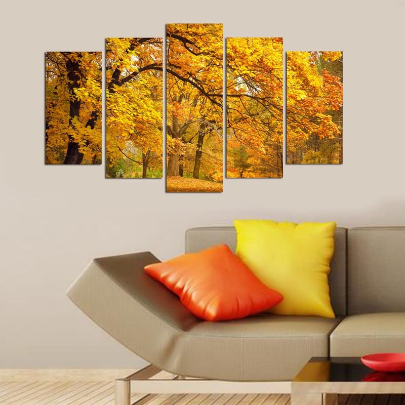 Koristeellinen MDF-maalaus 5-os 20x60 cm - Monivärinen - Sisustustuotteet - Taulu & taide - Canvas-taulu
