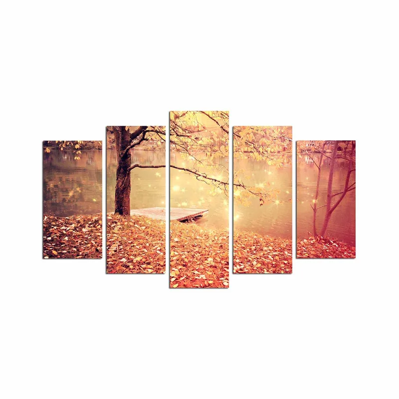 Koristeellinen MDF-maalaus 5-os 20x60 cm, Monivärinen