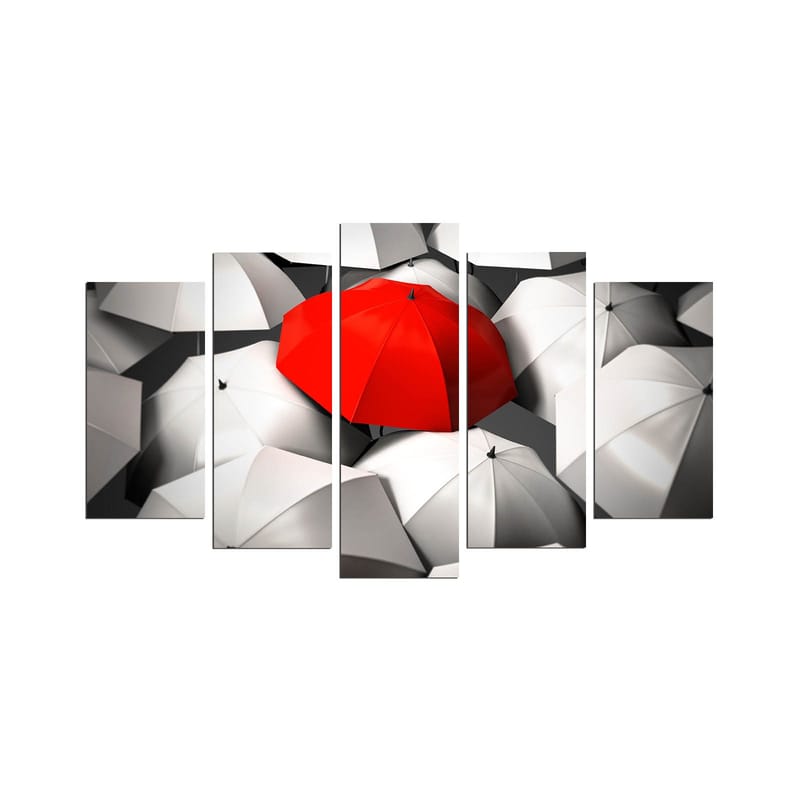 Koristeellinen MDF-maalaus 5-os 20x60 cm, Monivärinen