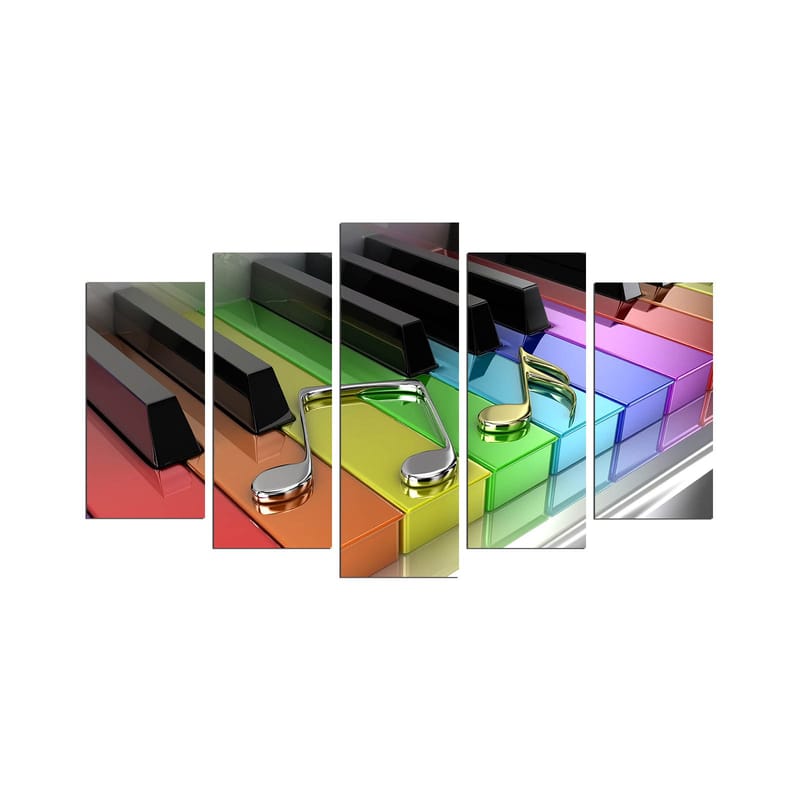 Koristeellinen MDF-maalaus 5-os 20x60 cm, Monivärinen