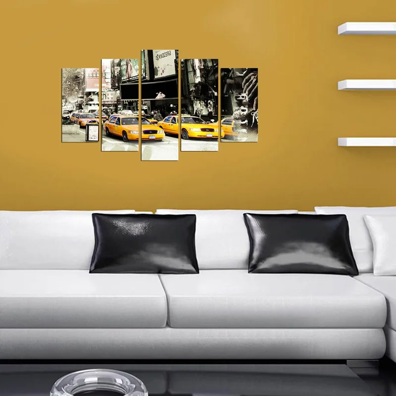 Koristeellinen MDF-maalaus 5-os 20x60 cm - Monivärinen - Sisustustuotteet - Taulu & taide - Canvas-taulu