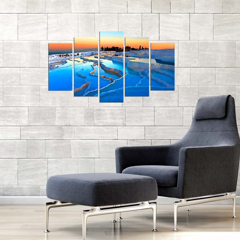 Koristeellinen MDF-maalaus 5-os 20x60 cm - Monivärinen - Sisustustuotteet - Taulu & taide - Canvas-taulu