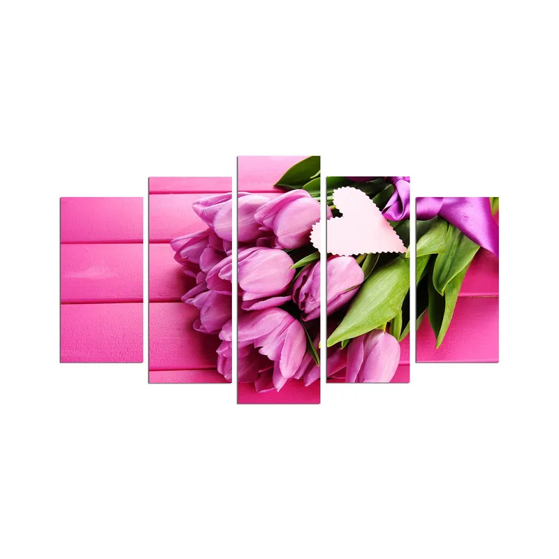 Koristeellinen MDF-maalaus 5-os 20x60 cm, Monivärinen