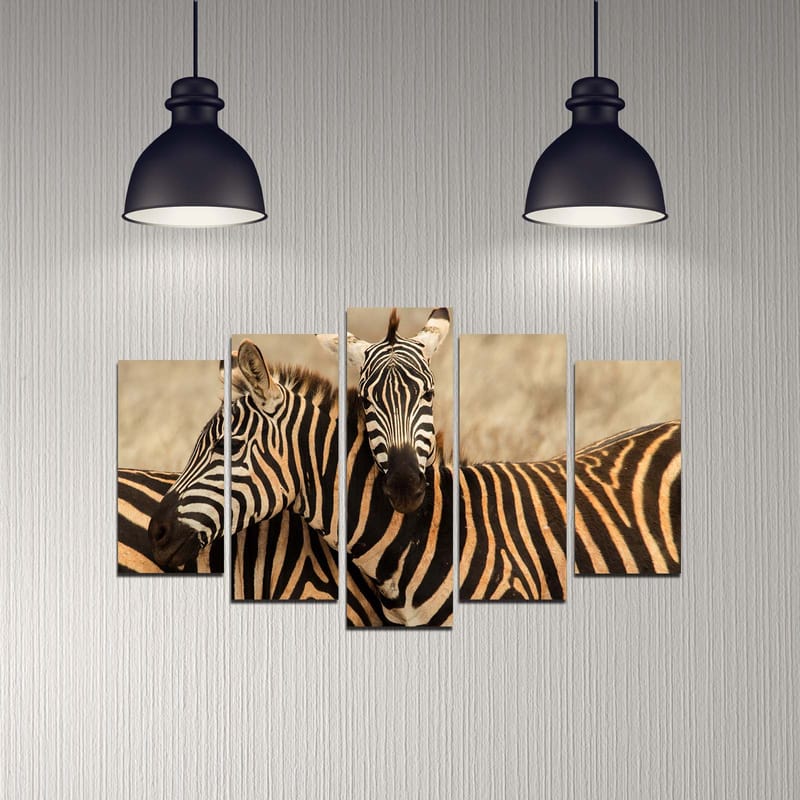 Koristeellinen MDF-maalaus 5-os 20x60 cm - Monivärinen - Sisustustuotteet - Taulu & taide - Canvas-taulu