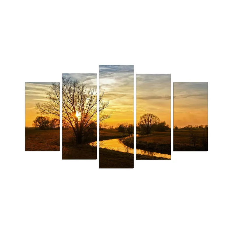 Koristeellinen MDF-maalaus 5-os 20x60 cm, Monivärinen