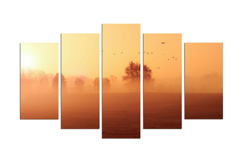 Koristeellinen MDF-maalaus 5-os 20x60 cm, Monivärinen