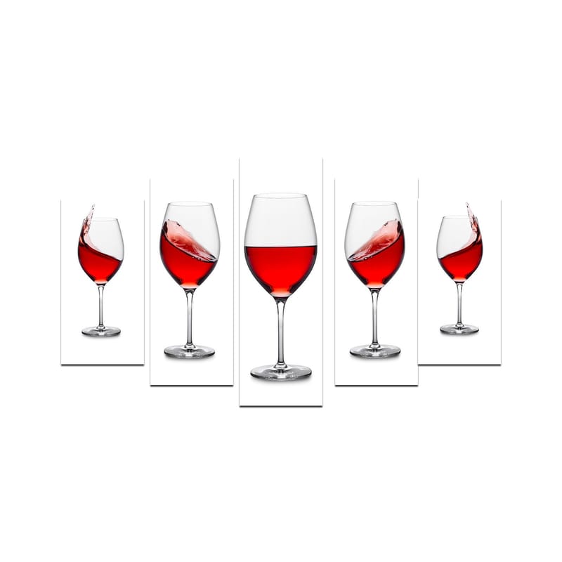 Koristeellinen MDF-maalaus 5-os 20x60 cm, Monivärinen