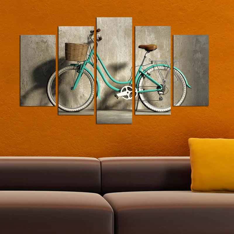 Koristeellinen MDF-maalaus 5-os 20x60 cm - Monivärinen - Sisustustuotteet - Taulu & taide - Canvas-taulu