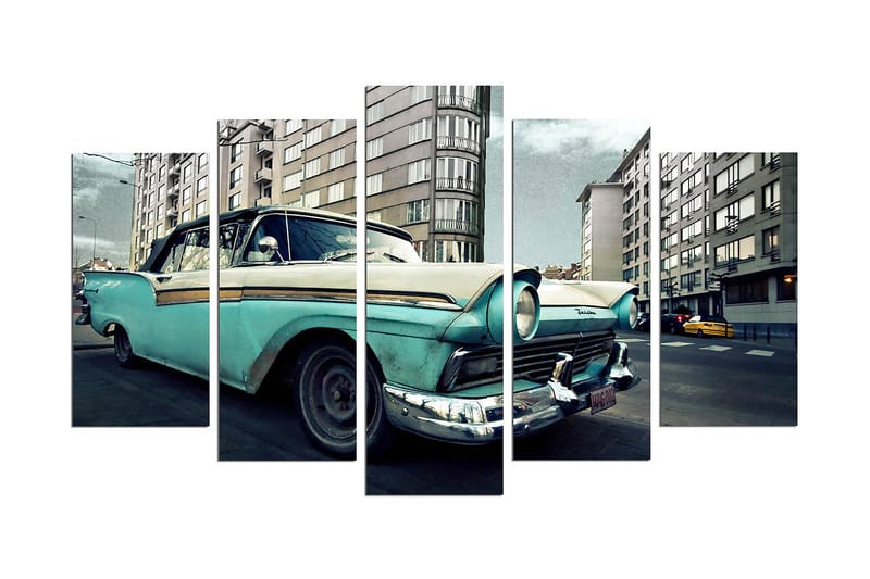 Koristeellinen MDF-maalaus 5-os 20x60 cm, Monivärinen