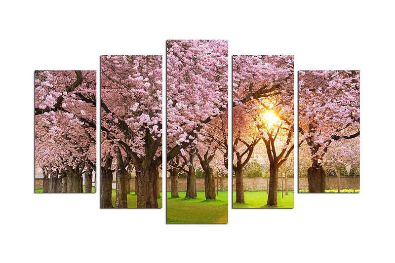 Koristeellinen MDF-maalaus 5-os 20x60 cm, Monivärinen