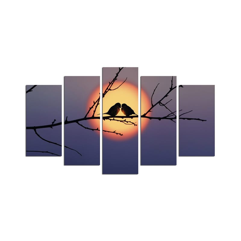 Koristeellinen MDF-maalaus 5-os 20x60 cm, Monivärinen