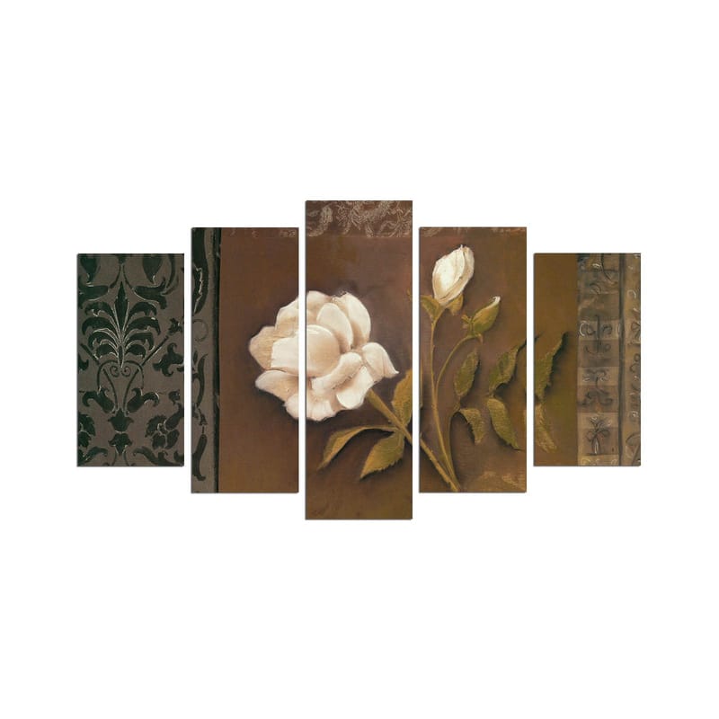 Koristeellinen MDF-maalaus 5-os 20x60 cm, Monivärinen