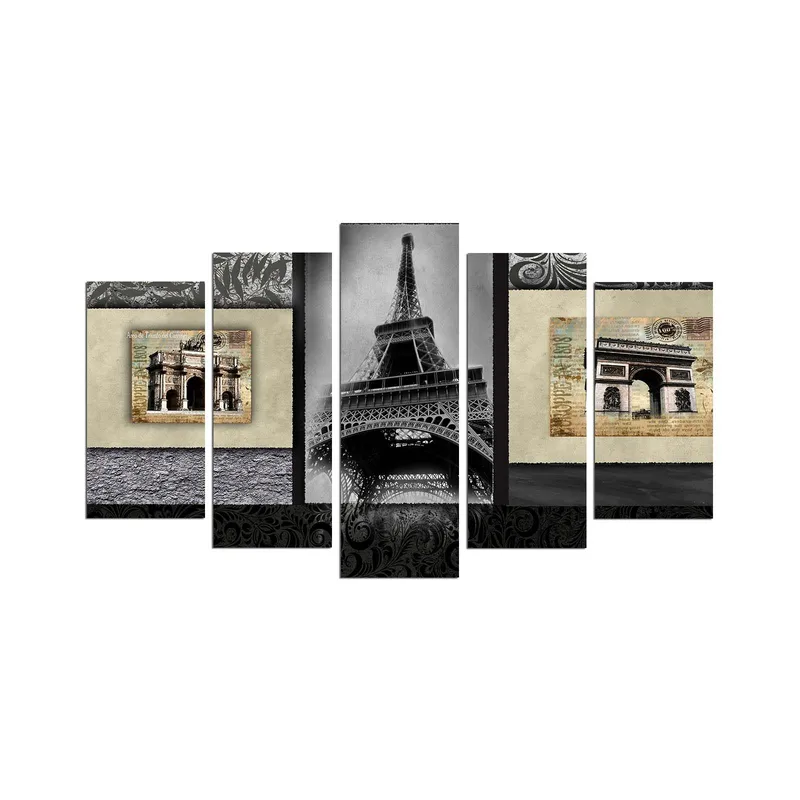 Koristeellinen MDF-maalaus 5-os 20x60 cm, Monivärinen