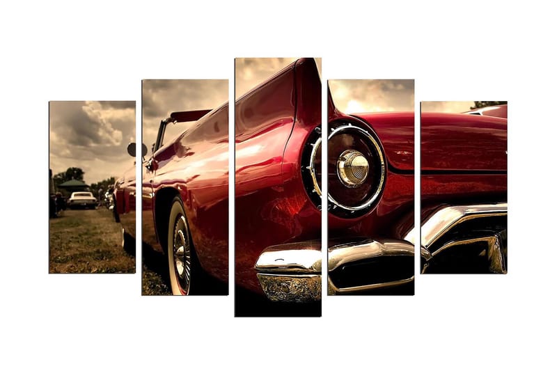 Koristeellinen MDF-maalaus 5-os 20x60 cm, Monivärinen