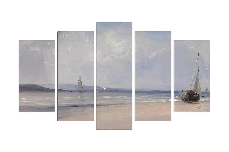 Koristeellinen MDF-maalaus 5-os 20x60 cm, Monivärinen