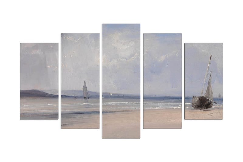 Koristeellinen MDF-maalaus 5-os 20x60 cm, Monivärinen