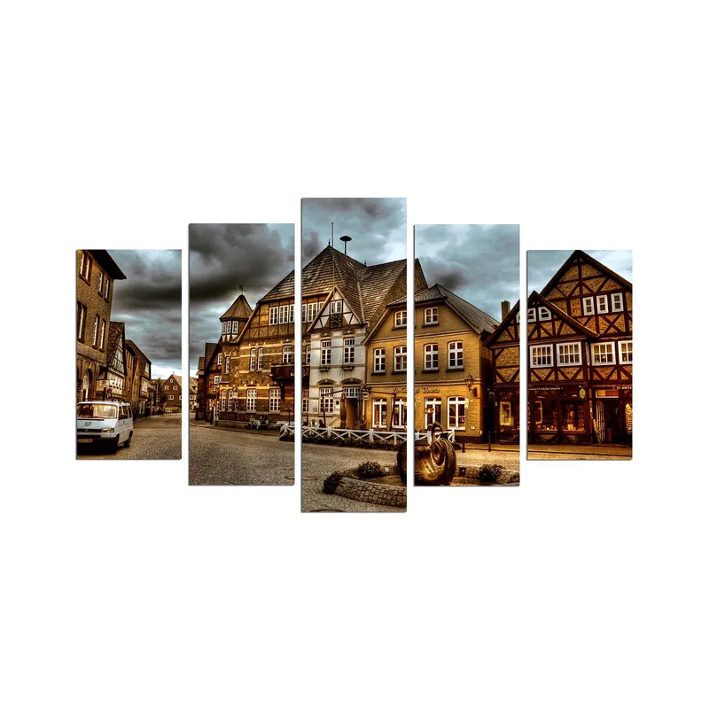 Koristeellinen MDF-maalaus 5-os 20x60 cm, Monivärinen